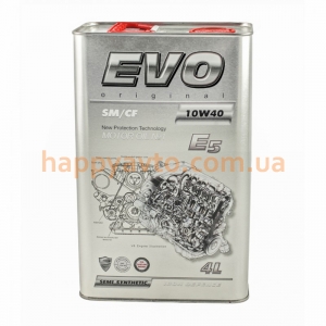 Моторна олива EVO E5 10W-40 SM/CF, 4Л